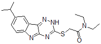 CAS#: 603947-21-3, N,N-Diethyl-2-[[8-(Isopropyl)-2H-1,2,4-Triazino[5,6-b]Indol-3-Yl]Thio]-Acetamide
