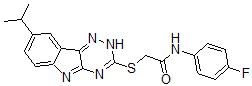 CAS#: 603947-27-9, N-(4-Fluorophenyl)-2-[[8-(Isopropyl)-2H-1,2,4-Triazino[5,6-b]Indol-3-Yl]Thio]-Acetamide