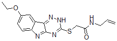 CAS#: 603947-67-7, 2-[(8-Ethoxy-2H-1,2,4-Triazino[5,6-b]Indol-3-Yl)Thio]-N-Allyl-Acetamide