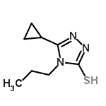 CAS#: 603981-93-7, 5-Cyclopropyl-4-propyl-4H-1,2,4-triazole-3-thiol