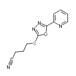 CAS#: 604739-77-7, 4-{[5-(2-Pyridinyl)-1,3,4-oxadiazol-2-yl]sulfanyl}butanenitrile