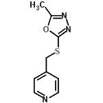 CAS#: 604740-75-2, 4-{[(5-Methyl-1,3,4-oxadiazol-2-yl)sulfanyl]methyl}pyridine