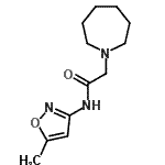 CAS 登录号：604762-57-4， 2-(1-氮杂环庚基)-N-(5-甲基-1,2-恶唑-3-基)乙酰胺