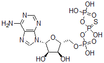 CAS 登录号：60478-94-6， 腺苷 5'-O-(2-硫代三磷酸酯)