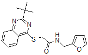 CAS#: 604792-65-6, 2-[[2-(Tert-Butyl)-4-Quinazolinyl]Thio]-N-(Furan-2-Ylmethyl)-Acetamide