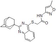 CAS#: 604794-94-7, N-(5-Methyl-3-Isoxazolyl)-2-[(2-Tricyclo[3.3.1.1(3,7)]Dec-1-Yl-4-Quinazolinyl)Thio]-Acetamide