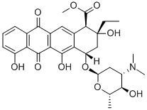 CAS#: 60504-57-6, Methyl (1R,2R,4S)-4-[(2S,4S,5S,6S)-4-Dimethylamino-5-Hydroxy-6-Methyl-Oxan-2-Yl]Oxy-2-Ethyl-2,5,7-Trihydroxy-6,11-Dioxo-3,4-Dihydro-1H-Tetracene-1-Carboxylate