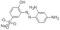 CAS 登录号：6054-80-4， 3-[(2,4-二氨基苯基)偶氮]-4-羟基苯磺酸钠