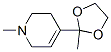 CAS 登录号：60553-32-4， 1,2,3,6-四氢-1-甲基-4-(2-甲基-1,3-二氧戊环-2-基)吡啶