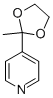 CAS 登录号：60553-33-5， 4-(2-甲基-1,3-二氧戊环-2-基)吡啶