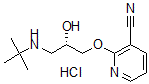 CAS 登录号：60559-92-4， 2-[(2S)-3-(叔-丁基氨基)-2-羟基丙氧基]-3-吡啶甲腈盐酸盐