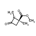 CAS 登录号：605658-22-8， 甲基(2R)-1,2-二甲基-4-氧代-2-吖丁啶羧酸酯