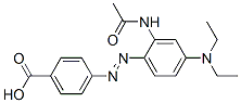 CAS 登录号：60568-54-9， 4-[[2-乙酰氨基-4-(二乙基氨基)苯基]偶氮]苯甲酸