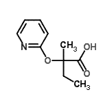 CAS#: 605680-43-1, 2-Methyl-2-(2-pyridinyloxy)butanoic acid