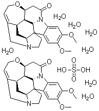 CAS 登录号：60583-39-3， 番木鳖碱硫酸盐七水合物