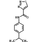 CAS 登录号：606101-95-5， N-(4-异丙基苯基)-1,2,3-噻二唑-4-甲酰胺