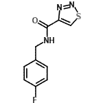 CAS 登录号：606102-00-5， N-(4-氟苄基)-1,2,3-噻二唑-4-甲酰胺