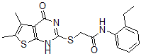 CAS#: 606107-76-0, 2-[(1,4-Dihydro-5,6-Dimethyl-4-Oxothieno[2,3-d]Pyrimidin-2-Yl)Thio]-N-(2-Ethylphenyl)-Acetamide