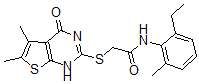 CAS#: 606107-86-2, 2-[(1,4-Dihydro-5,6-Dimethyl-4-Oxothieno[2,3-d]Pyrimidin-2-Yl)Thio]-N-(2-Ethyl-6-Methylphenyl)-Acetamide