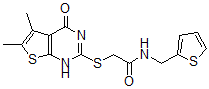 CAS#: 606108-66-1, 2-[(1,4-Dihydro-5,6-Dimethyl-4-Oxothieno[2,3-d]Pyrimidin-2-Yl)Thio]-N-(2-Thienylmethyl)-Acetamide