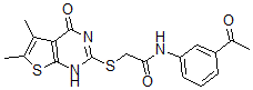 CAS#: 606108-75-2, N-(3-Acetylphenyl)-2-[(1,4-Dihydro-5,6-Dimethyl-4-Oxothieno[2,3-d]Pyrimidin-2-Yl)Thio]-Acetamide