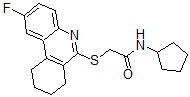 CAS 登录号：606108-93-4， N-环戊基-2-[(2-氟-7,8,9,10-四氢-6-菲啶基)硫代]-乙酰胺