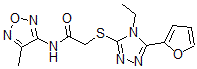 CAS 登录号：606111-66-4， 2-[[4-乙基-5-(呋喃-2-基)-4H-1,2,4-三唑-3-基]硫代]-N-(4-甲基-1,2,5-恶二唑-3-基)-乙酰胺