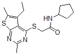 CAS#: 606113-41-1, N-Cyclopentyl-2-[(5-Ethyl-2,6-Dimethylthieno[2,3-d]Pyrimidin-4-Yl)Thio]-Acetamide
