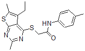 CAS 登录号：606113-44-4， 2-[(5-乙基-2,6-二甲基噻吩并[2,3-d]嘧啶-4-基)硫代]-N-(4-甲基苯基)-乙酰胺