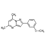 CAS#: 606116-35-2, 2-(3-Methoxyphenyl)-5,7-dimethylpyrazolo[1,5-a]pyrimidine