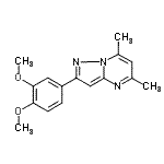 CAS#: 606116-41-0, 2-(3,4-Dimethoxyphenyl)-5,7-dimethylpyrazolo[1,5-a]pyrimidine