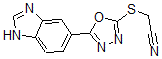 CAS 登录号：606117-09-3， [[5-(1H-苯并[d]咪唑-5-基)-1,3,4-恶二唑-2-基]硫代]-乙腈