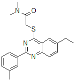 CAS#: 606131-31-1, 2-[[6-Ethyl-2-(3-Methylphenyl)-4-Quinazolinyl]Thio]-N,N-Dimethyl-Acetamide
