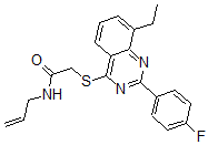 CAS#: 606131-79-7, 2-[[8-Ethyl-2-(4-Fluorophenyl)-4-Quinazolinyl]Thio]-N-Allyl-Acetamide