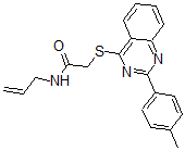 CAS#: 606132-24-5, 2-[[2-(4-Methylphenyl)-4-Quinazolinyl]Thio]-N-Allyl-Acetamide