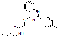 CAS#: 606132-26-7, N-Butyl-2-[[2-(4-Methylphenyl)-4-Quinazolinyl]Thio]-Acetamide