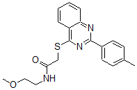 CAS#: 606132-29-0, N-(2-Methoxyethyl)-2-[[2-(4-Methylphenyl)-4-Quinazolinyl]Thio]-Acetamide