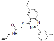 CAS#: 606132-89-2, 2-[[6-Ethyl-2-(3-Methylphenyl)-4-Quinazolinyl]Thio]-N-Allyl-Acetamide