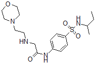 CAS#: 606135-06-2, N-[4-[[(1-Methylpropyl)Amino]Sulfonyl]Phenyl]-2-[[2-(4-Morpholinyl)Ethyl]Amino]-Acetamide