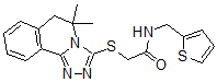 CAS#: 606135-30-2, 2-[(5,6-Dihydro-5,5-Dimethyl-1,2,4-Triazolo[3,4-a]Isoquinolin-3-Yl)Thio]-N-(2-Thienylmethyl)-Acetamide