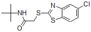 CAS 登录号：606136-39-4， 2-[(5-氯-2-苯并噻唑基)硫代]-N-(叔丁基)-乙酰胺