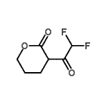 CAS#: 606491-81-0, 3-(Difluoroacetyl)tetrahydro-2H-pyran-2-one