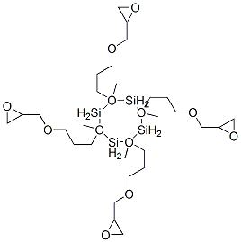 CAS#: 60665-85-2, 2,4,6,8-Tetramethyl-2,4,6,8-Tetrakis[3-(Oxiranylmethoxy)Propyl]Cyclotetrasiloxane