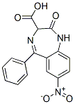 CAS 登录号：60676-80-4， 2,3-二氢-7-硝基-2-氧代-5-苯基-1H-1,4-苯并二氮杂卓-3-羧酸