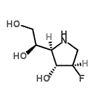 CAS#: 606933-30-6, (1R)-1-[(2R,3R,4R)-4-Fluoro-3-hydroxy-2-pyrrolidinyl]-1,2-ethanediol