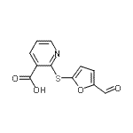 CAS#: 606970-76-7, 2-[(5-Formyl-2-furyl)sulfanyl]nicotinic acid