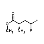 CAS 登录号：607403-55-4， 甲基(2S)-2-氨基-4,4-二氟丁酸酯