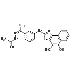 CAS#: 608126-75-6, (2Z)-2-(1-{3-[(5-Hydroxy-4-methylnaphtho[1,2-d][1,3]thiazol-2-yl)amino]phenyl}ethylidene)hydrazinecarboximidamide