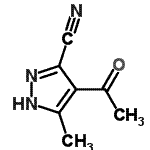 CAS#: 60858-43-7, 4-Acetyl-5-Methyl-1H-Pyrazole-3-Carbonitrile