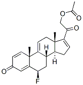 CAS#: 60864-52-0, 6beta-Fluoro-21-Hydroxypregna-1,4,9(11),16-Tetraene-3,20-Dione 21-Acetate